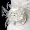 Ivory or White Flower Bridal Wedding Hair Clip 473 with Bridal Wedding Brooch Pin