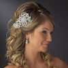 * Antique Silver Bridal Wedding Hair Comb 402