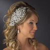 Antique Silver Clear Rhinestone Bridal Wedding Tiara Bridal Wedding Hair Comb 404