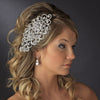 Antique Silver Clear Rhinestone Bridal Wedding Tiara Bridal Wedding Hair Comb 404