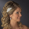 Vintage Crystal, Rhinestone & Pearl Bridal Wedding Hair Comb 585