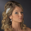 Vintage Crystal, Rhinestone & Pearl Bridal Wedding Hair Comb 585