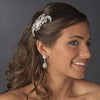 * Beautiful Crystal Vintage Swirl Inspired Wedding Bridal Wedding Hair Comb 586