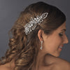 Antique Silver Bridal Wedding Hair Comb 593