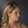 * Silver Plated Bridal Wedding Hair Comb 6488
