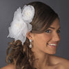 Sheer Flower Bridal Wedding Headpiece Bridal Wedding Hair Comb 9956