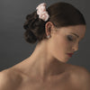 Charming Pink Flower Bridal Wedding Hair Comb 4647