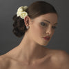 Charming Light Yellow Flower Bridal Wedding Hair Comb 4647