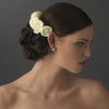 Charming Light Yellow Flower Bridal Wedding Hair Comb 4647