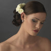 Charming Light Yellow Flower Bridal Wedding Hair Comb 4647