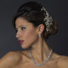 Rhinestone & Pearl Floral Vine Bridal Wedding Hair Comb 590