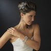 Silver Clear 5 Row Swarovski Crystal Bead Bridal Wedding Bracelet 8784