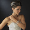 Silver Clear 5 Row Swarovski Crystal Bead Bridal Wedding Bracelet 8784