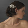 Swarovski Crystal Bridal Wedding Side Bridal Wedding Hair Comb 7811 Silver