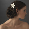 Starfish Orchid Style Bridal Wedding Hair Comb with Crystals Bridal Wedding Hair Comb 8130