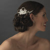 Silver Swarovski Bridal Wedding Hair Comb 8148