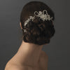 Gold Floral Swarovski Bridal Wedding Hair Comb 8148