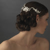 * Silver Plated Swarovski Bridal Wedding Hair Comb 8149