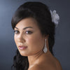 Floral Feather Bridal Wedding Hair Accent Bridal Wedding Hair Comb 8210