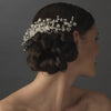 Crystal Floral Vine Bridal Wedding Hair Comb 8219