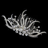 Silver Clear Vine Rhinestone Bridal Wedding Hair Comb