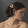 * Radiant Rhinestone & Freshwater Pearl Bridal Wedding Hair Comb 9905