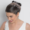 Silver Clear CZ Crystal Marquise & Teardrop Bridal Wedding Earrings 40261