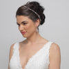 Rose Gold Clear Crystal & Rhinestone Bridal Wedding Vine Headband 10008