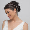 Light Gold Clear Crystal & Rhinestone Bridal Wedding Vine Headband 10008