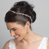 Silver Clear Crystal & Rhinestone Bridal Wedding Vine Headband 10008