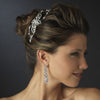 Silver Clear Bridal Wedding Headband Headpiece 2836