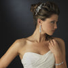 Silver Clear CZ Bridal Wedding Bracelet 1305