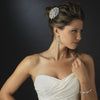 Silver Clear CZ Bridal Wedding Bracelet 1305