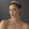 Beautiful and Sparkling Dewdrop Crystal Clear CZ Bridal Wedding Necklace N 2534