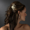 Lovely Silver Clear Rhinestone Flower Bridal Wedding Hair Pin 908