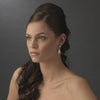 E 5806 Celebrity Style Cubic Zirconia Bridal Wedding Earrings