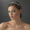 Antique Vintage Silver Bridal Wedding Rhinestone Bridal Wedding Headband - HP 8333