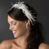 * Feather Fascinator Bridal Wedding Headband Headpiece 3221