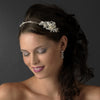 Silver Clear Bridal Wedding Headband Headpiece 9849