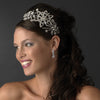 Vintage Style Silver or Antique Side Accent Bridal Wedding Headband HP 9997