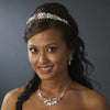 Stunning Silver Red Bridal Wedding Jewelry Set NE 8100