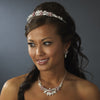 Stunning Silver Red Bridal Wedding Jewelry Set NE 8100