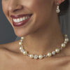 Crystal & Pearl Bridal Wedding Necklace 8425