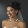 Pearl & Rhinestone Drop Bridal Wedding Earrings 815