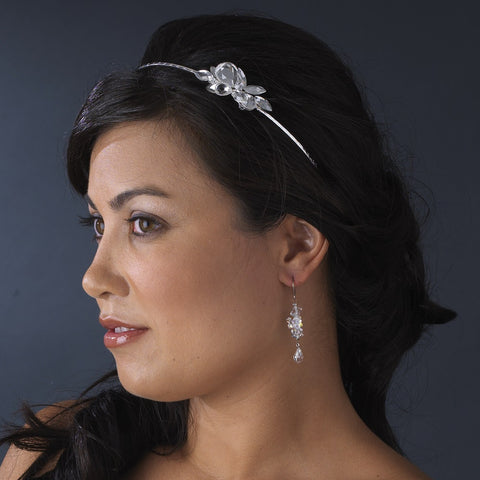 Bridal Wedding Brown Crystal Bridal Wedding Earrings E 8259