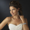 Wonderful Silver Clear CZ Chandelier Bridal Wedding Earrings 8633