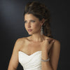 Wonderful Silver Clear CZ Chandelier Bridal Wedding Earrings 8633