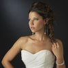 Silver Clear 3 Row Swarovski Crystal Bead Bridal Wedding Clasp Bridal Wedding Bracelet 8783