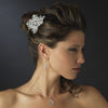 Silver Clear CZ Crystal Bridal Wedding Jewelry Set 8787