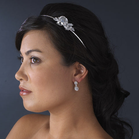 Vintage Crystal Drop Bridal Wedding Earrings E 934